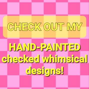 Hand-painted Mackenzie inspired checked designs!